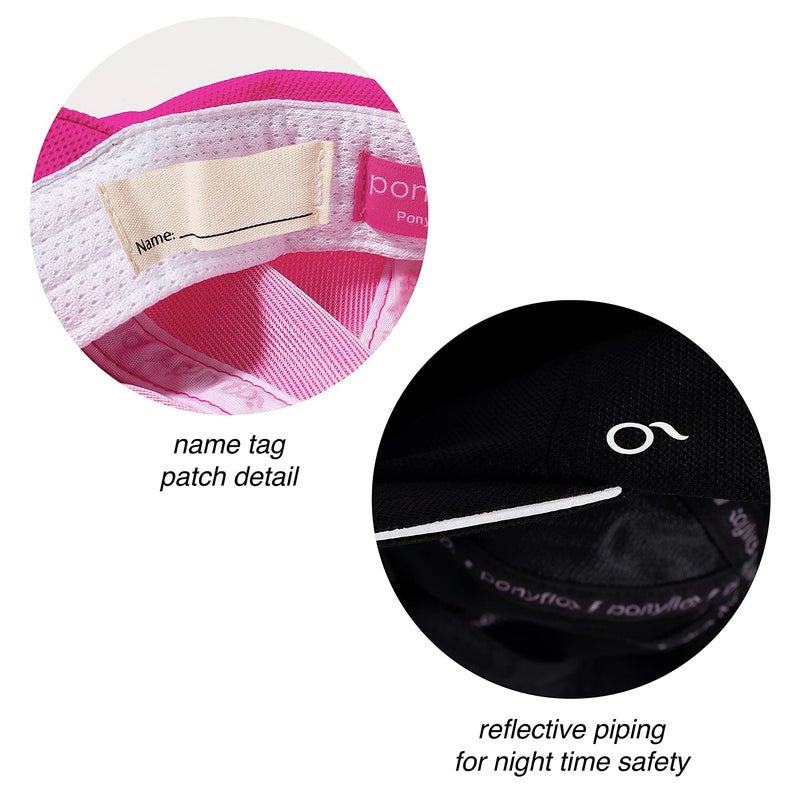 Ponyflo Kids Active Ponytail Hat - Baseball Hat with Full Back Opening for Girls Ages 7-12 Years - UV Certified Protection - Image 4